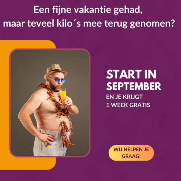 Een fijne vakantie gehad, maar teveel kilo’s mee terug genomen?