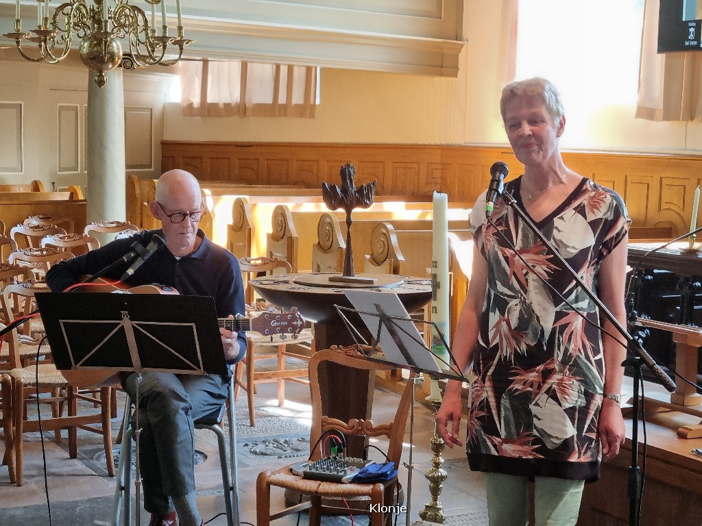 Duo Klonje treedt vandaag op tijdens Muziek in de kerk