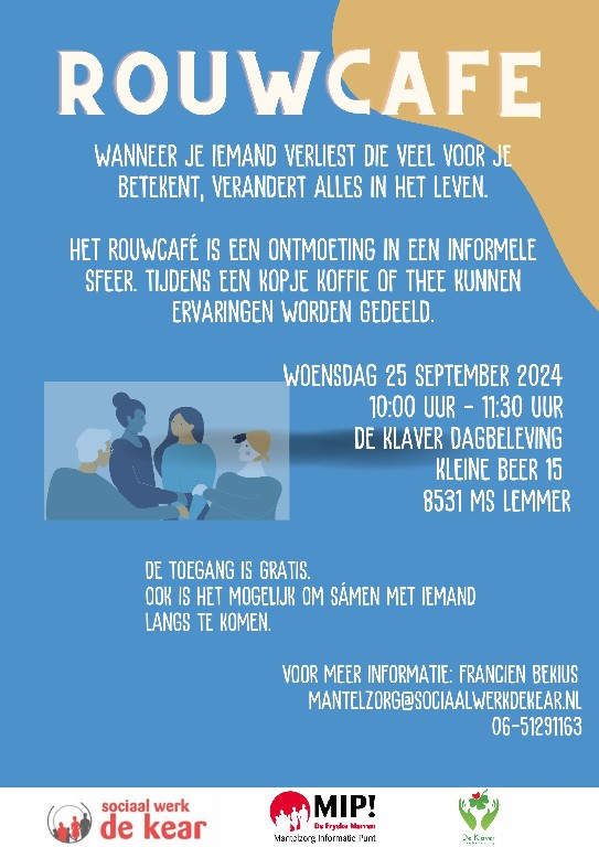 25 september: Rouwcafé in De Fryske Marren