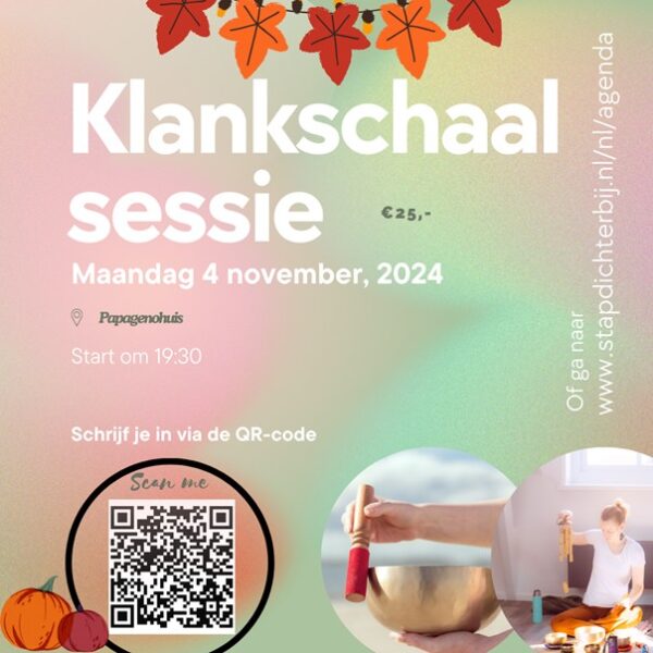 4 nov: Klankschaalsessie