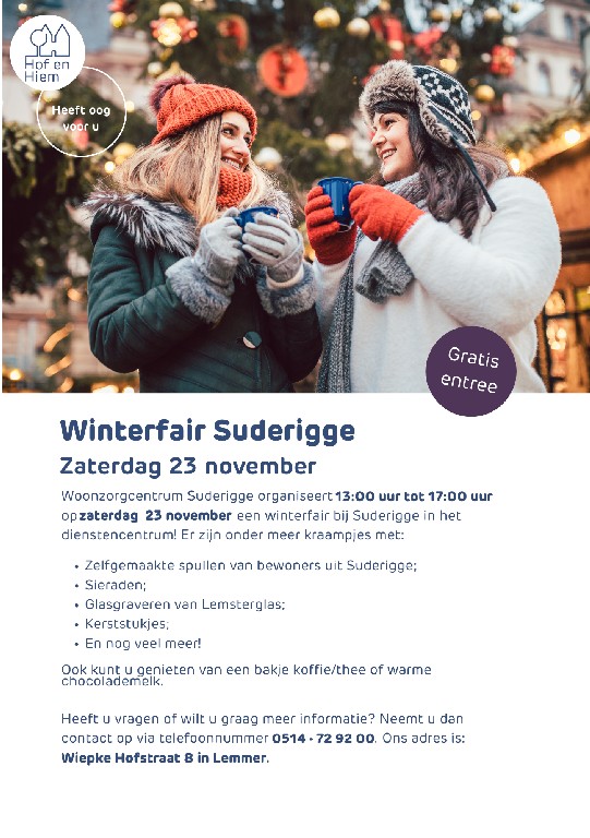 23 nov: Winterfair Suderigge