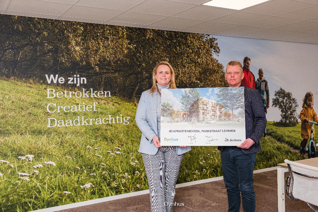 Dynhus bouwt 43 duurzame huurappartementen in hartje Lemmer