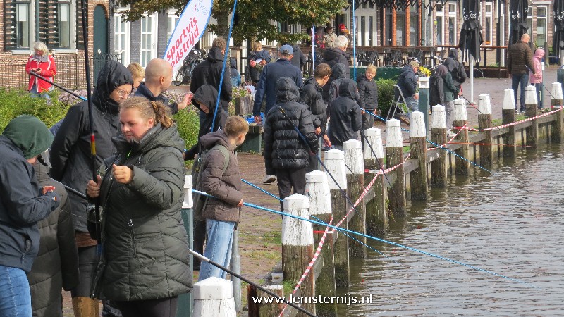 Vissen in de regen